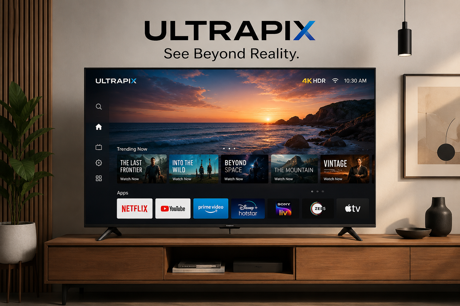 Ultrapix TV Mountain Display